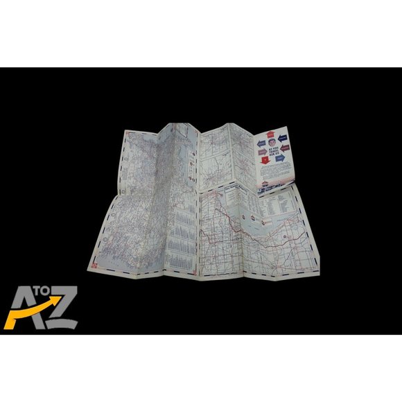 Vintage Standard Oil Company Indiana Road Travel Pocket Map early 1960's - Picture 6 of 11